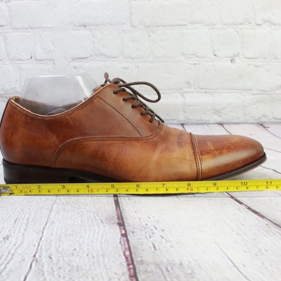 *Florsheim Brown Leather Lace Up Oxford Dress Shoes Size 11 Inches - Picture 8 of 9
